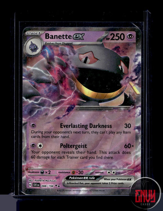 Banette ex Near Mint 088/198 Double Rare Scarlet & Violet Pokemon