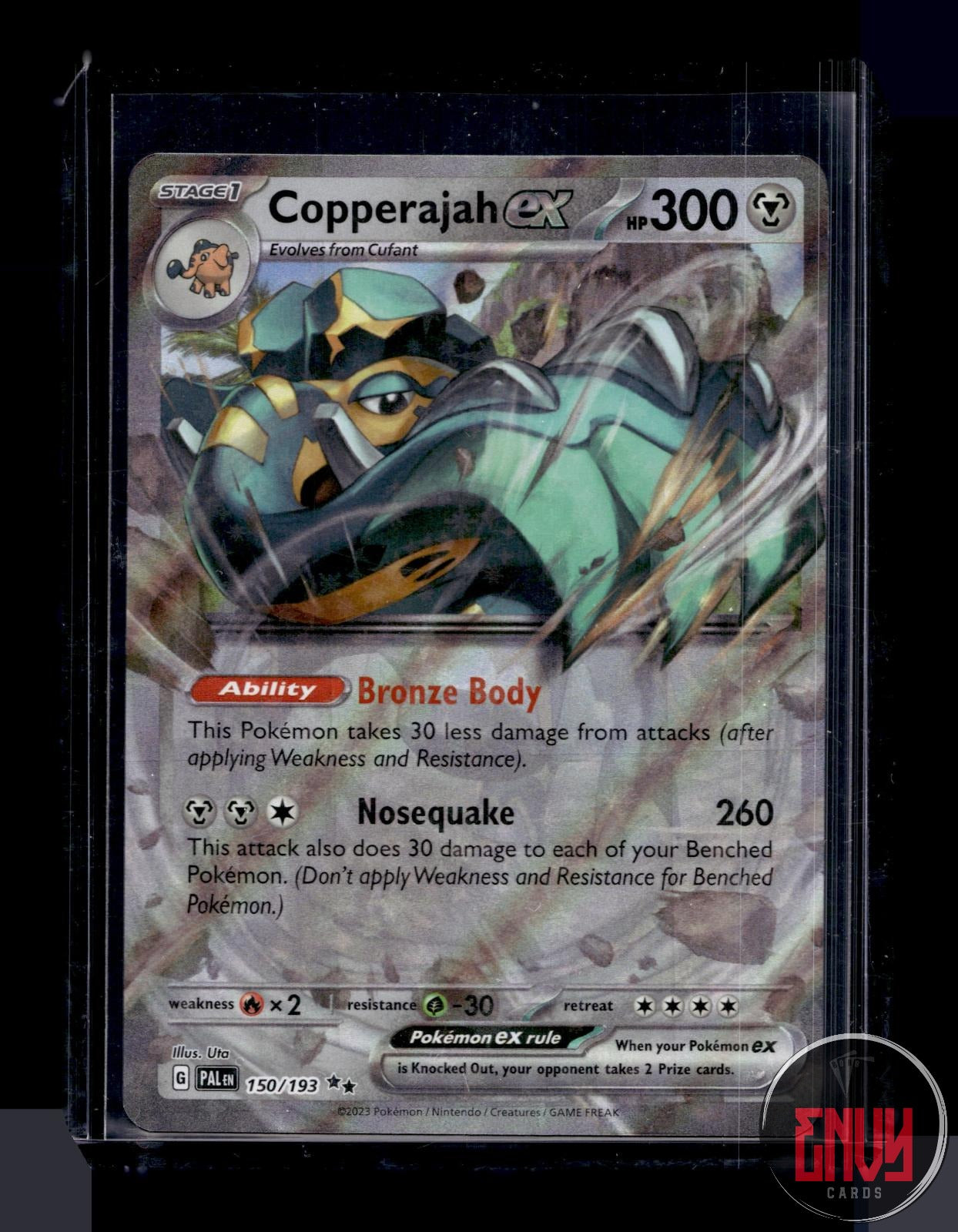 Copperajah ex Near Mint 150/193 Double Rare Paldea Evolved Pokemon Holo