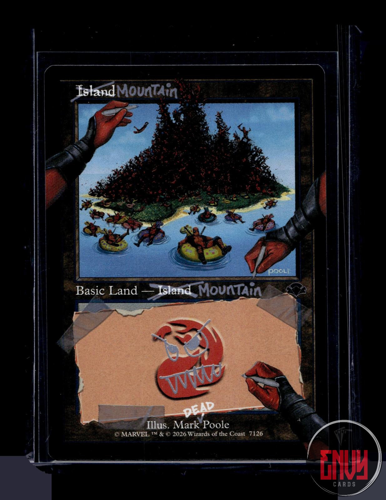Mountain (7126) Lightly Played 7126 Rare Secret Lair Drop Series Foil