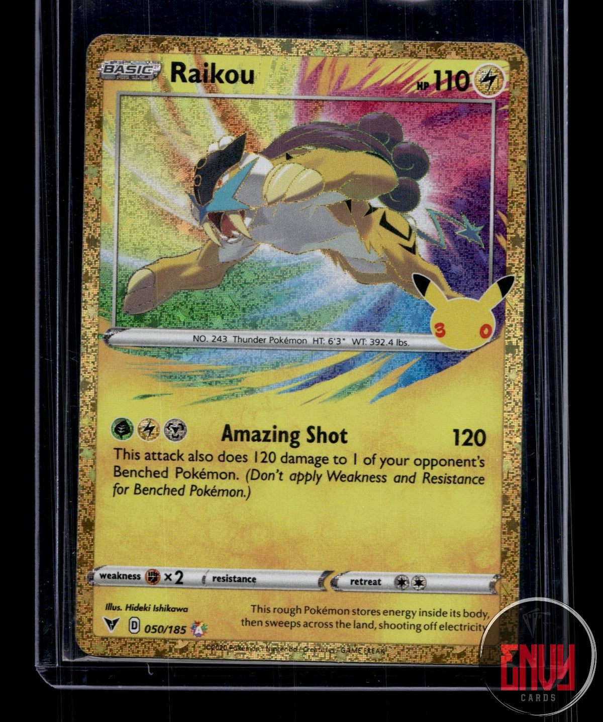 Raikou NM 050/185 ME: 30th Celebration Classic Collection Pokemon Holo