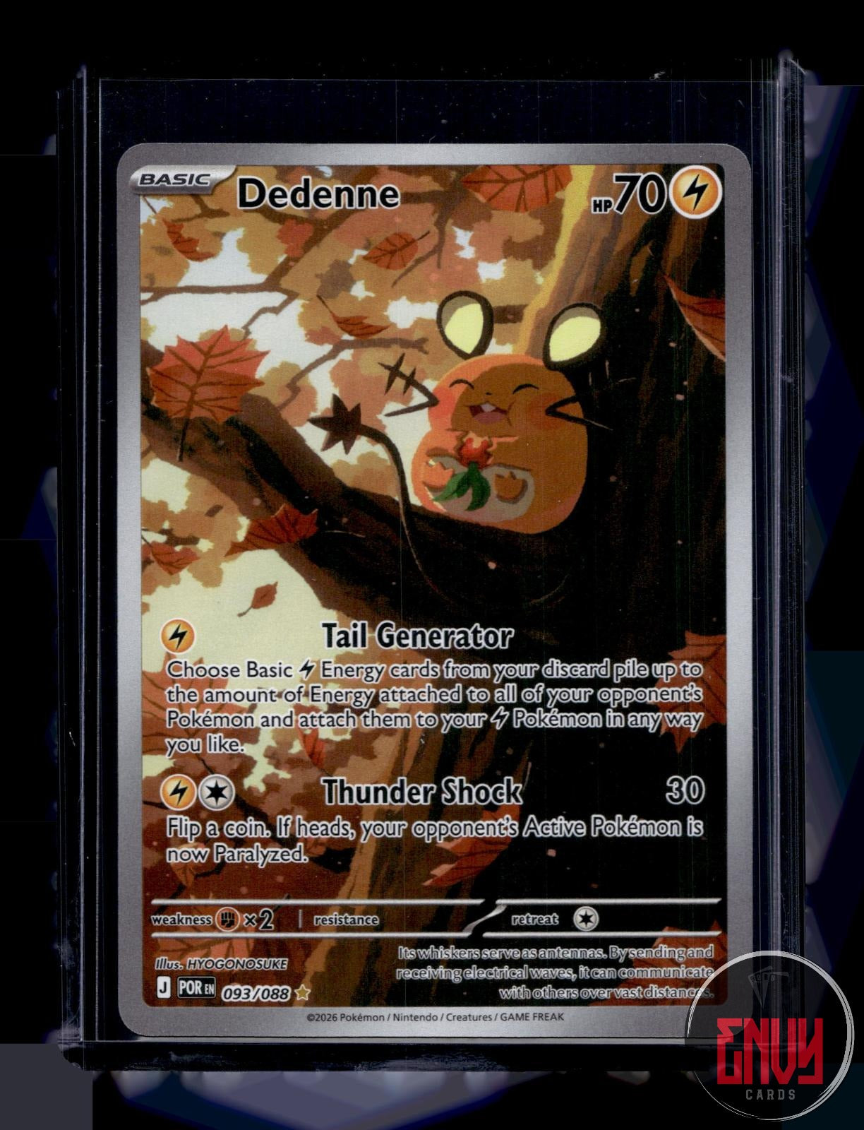 Dedenne Near Mint 093/088 Illustration Rare Perfect Order Pokemon Holo