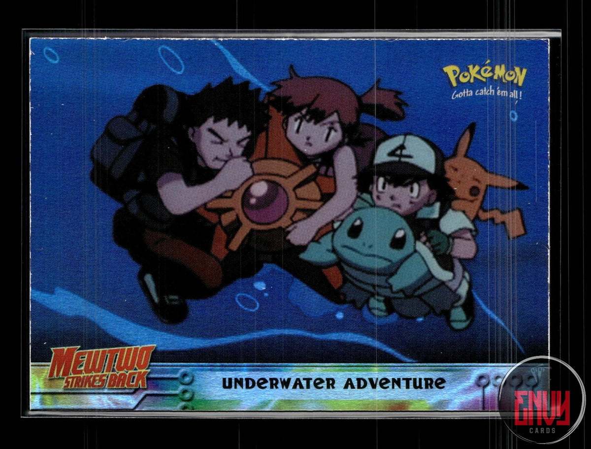 Underwater Adventure LP #17 Topps The First Movie Trading Cards Pokemon FOIL