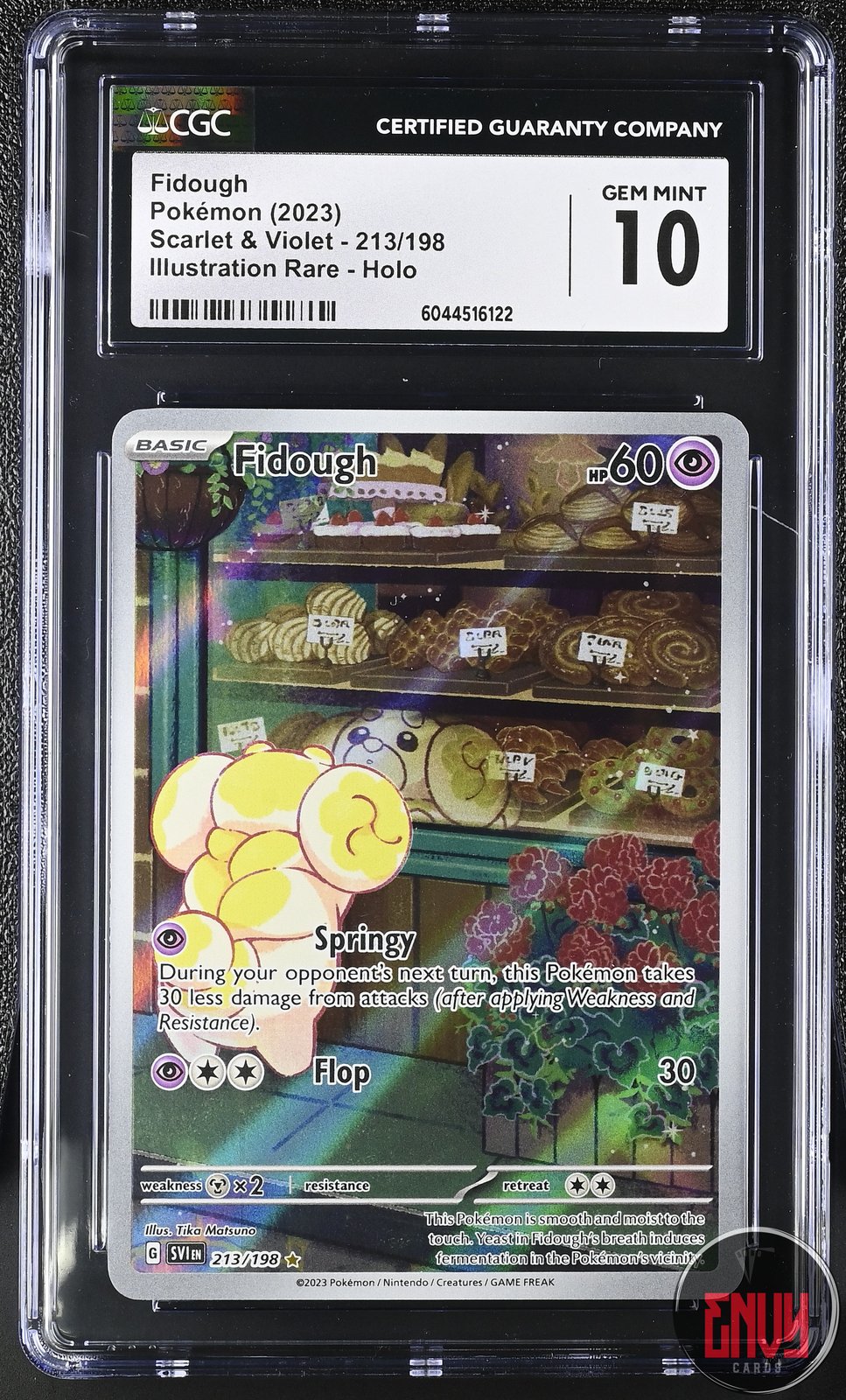 Fidough 213/198 Illustration Rare Holo Scarlet & Violet Pokemon CGC 10 Gem Mint
