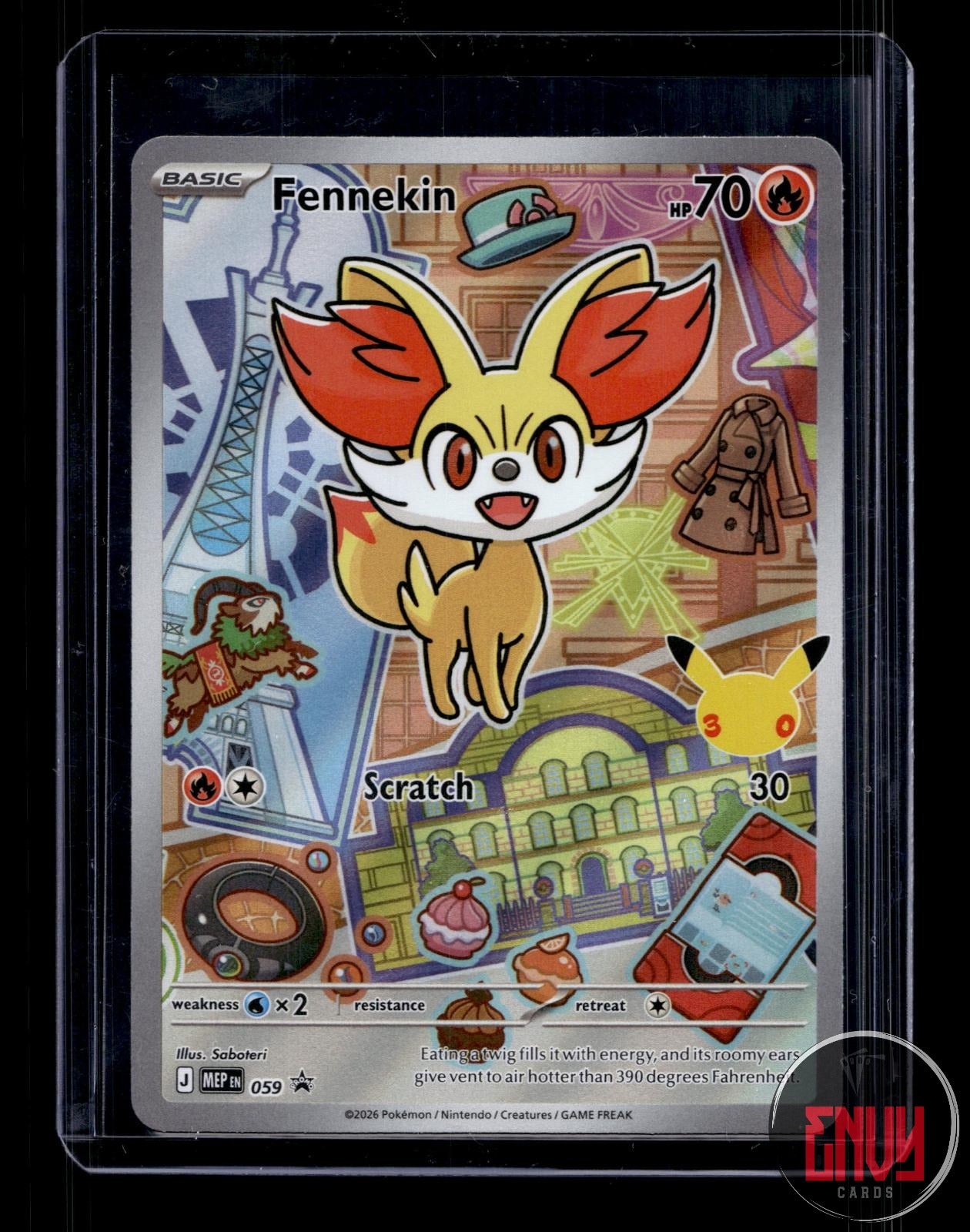 Fennekin Near Mint 059 Promo First Partner Collection 2026 Pokemon Holo