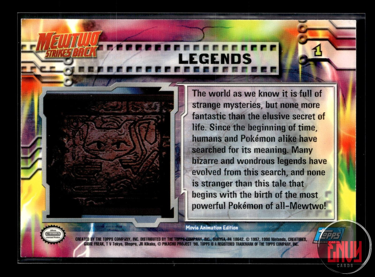 Legends LP #1 Topps The First Movie Trading Cards Pokemon