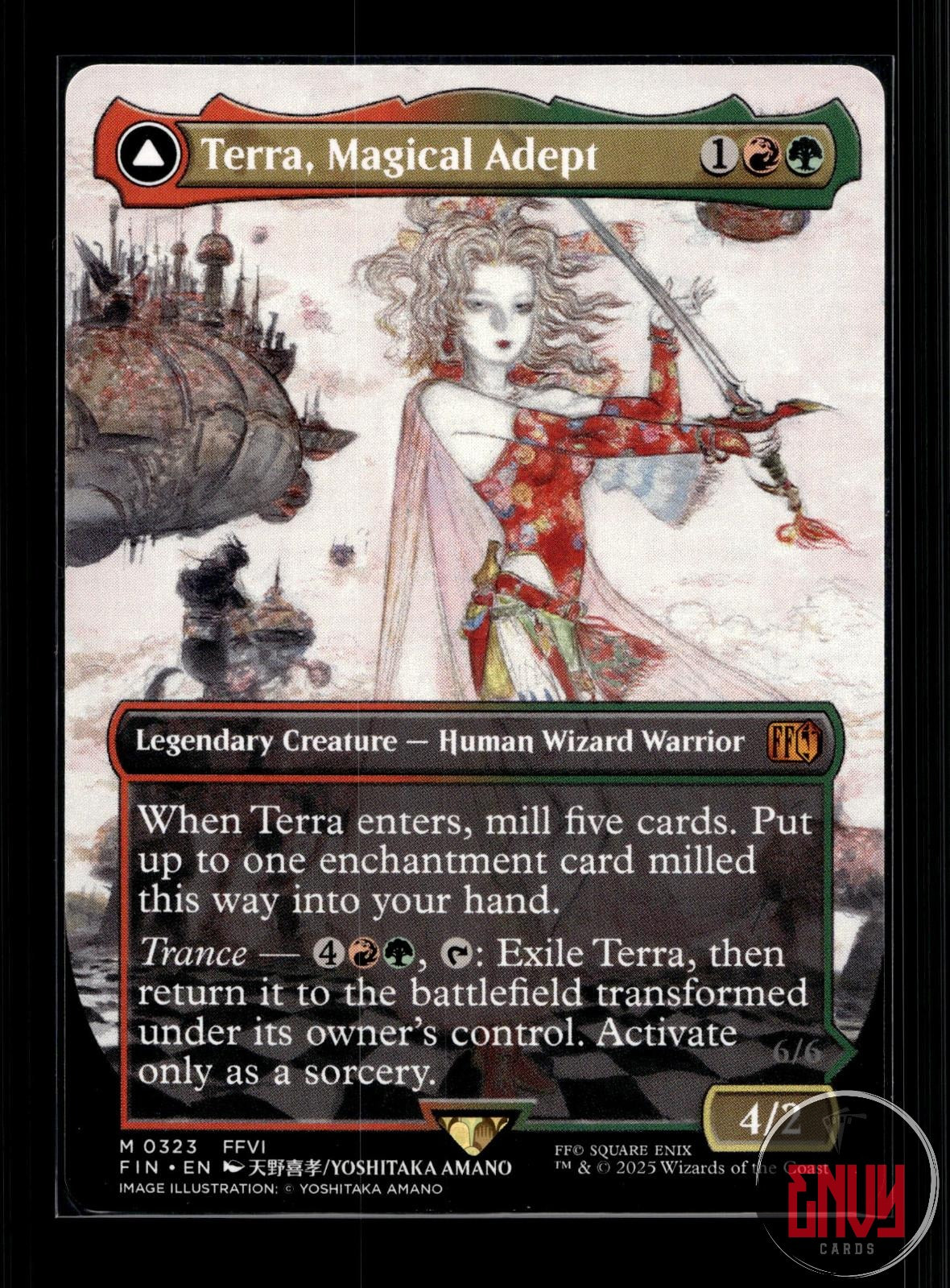 Terra, Magical Adept (Borderless) Near Mint 323 Mythic FINAL FANTASY