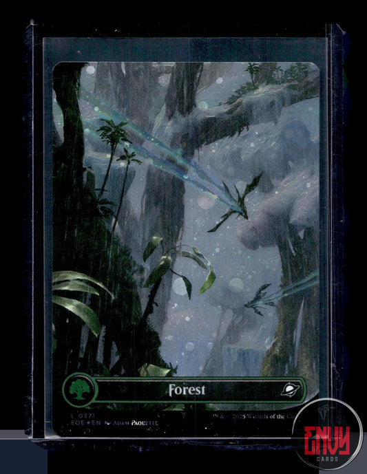 Forest (0371) (Borderless) (Galaxy Foil) LP 371 Land Edge of Eternities