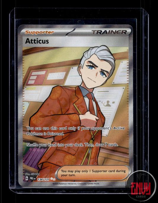 Atticus Near Mint 134/131 Ultra Rare Prismatic Evolutions Pokemon