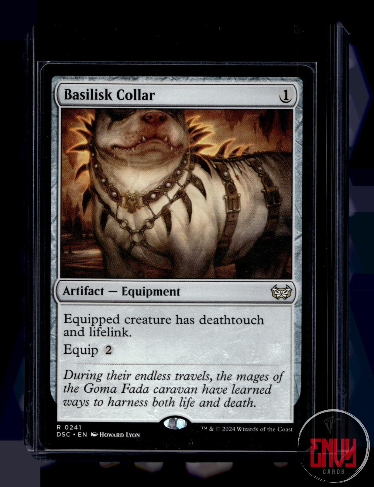 Basilisk Collar NM 241 Commander Duskmourn: House of Horror Magic: The Gathering