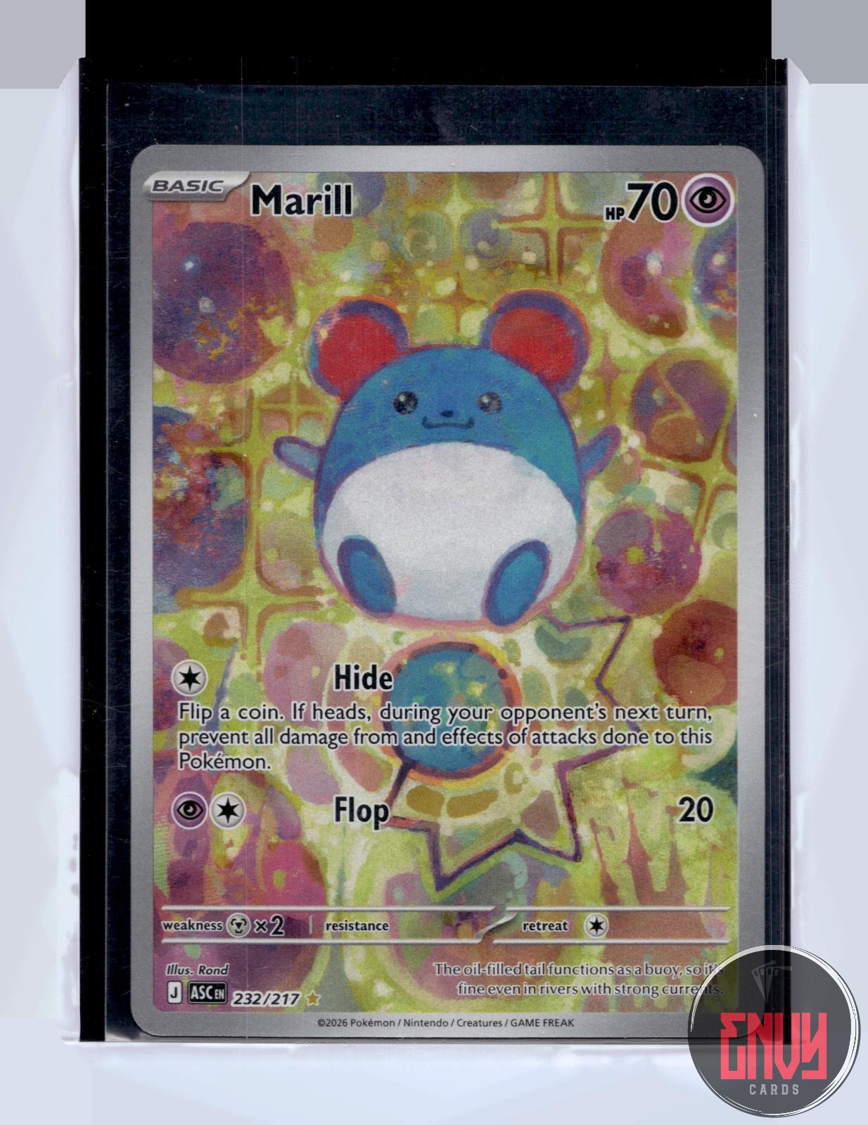 Marill Near Mint 232/217 Illustration Rare Ascended Heroes Pokemon