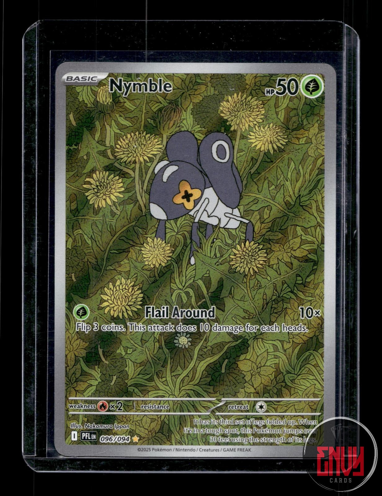 Nymble Near Mint 096/094 Illustration Rare Phantasmal Flames Pokemon