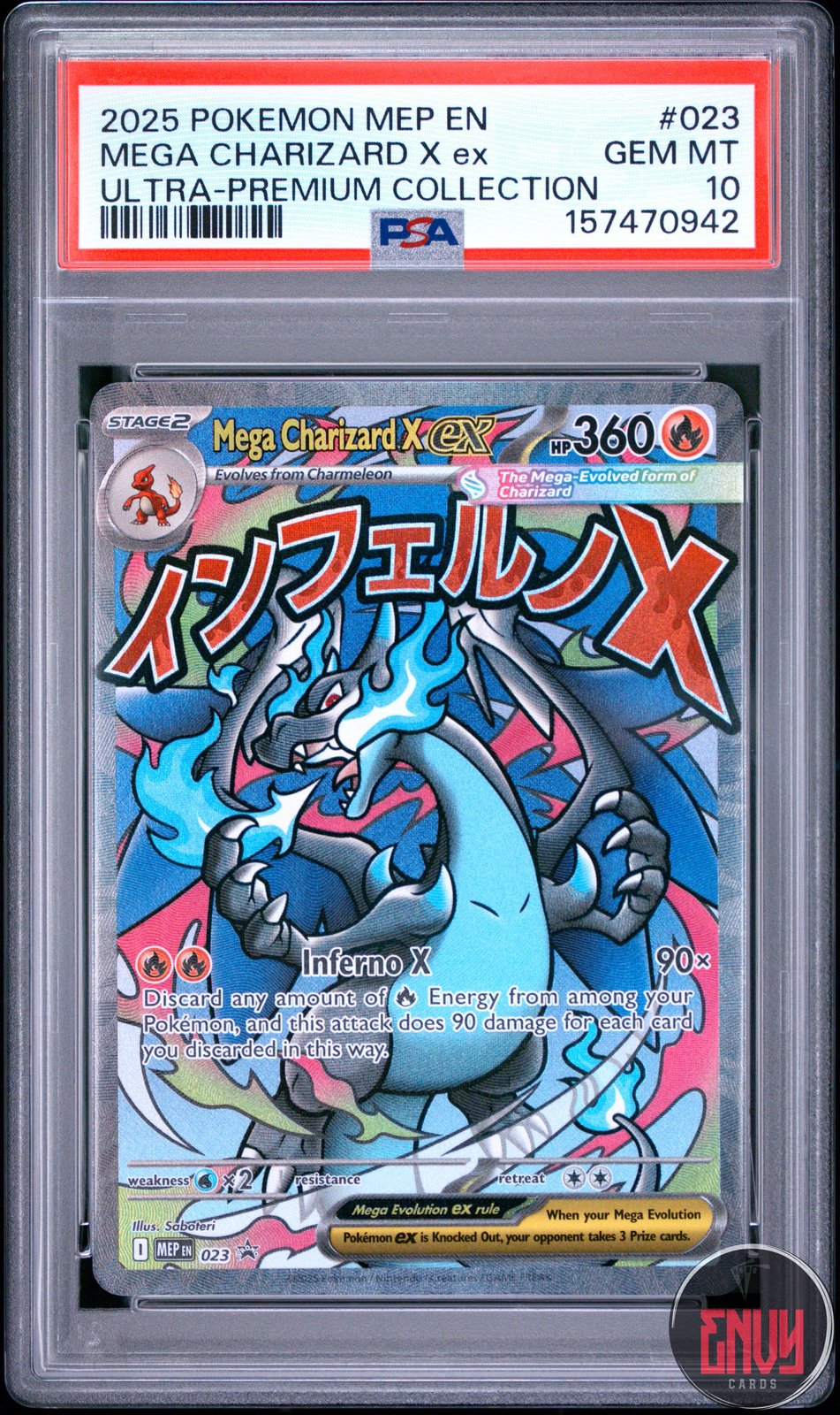 Mega Charizard X EX 023 Ultra Premium Collection Black Star Promo Pokemon PSA 10