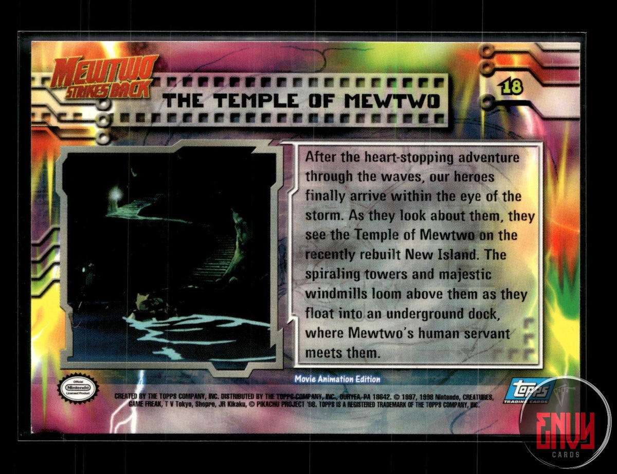 The Temple Of Mewtwo LP #18 Topps The First Movie Trading Cards Pokemon