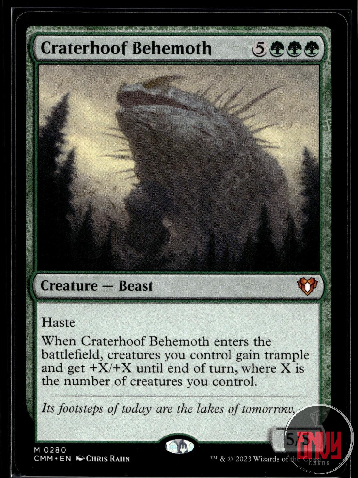 Craterhoof Behemoth Near Mint 280 Mythic Commander Masters