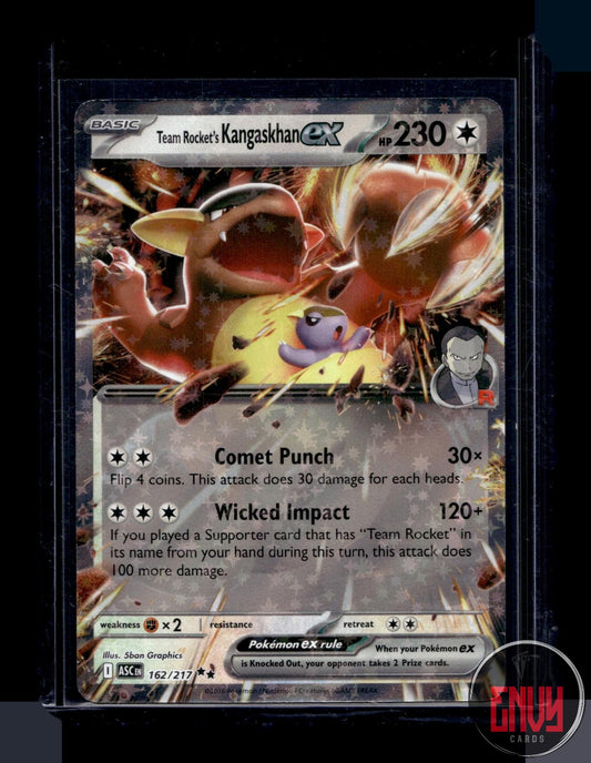 Team Rocket's Kangaskhan ex NM 162/217 Double Rare Ascended Heroes Pokemon