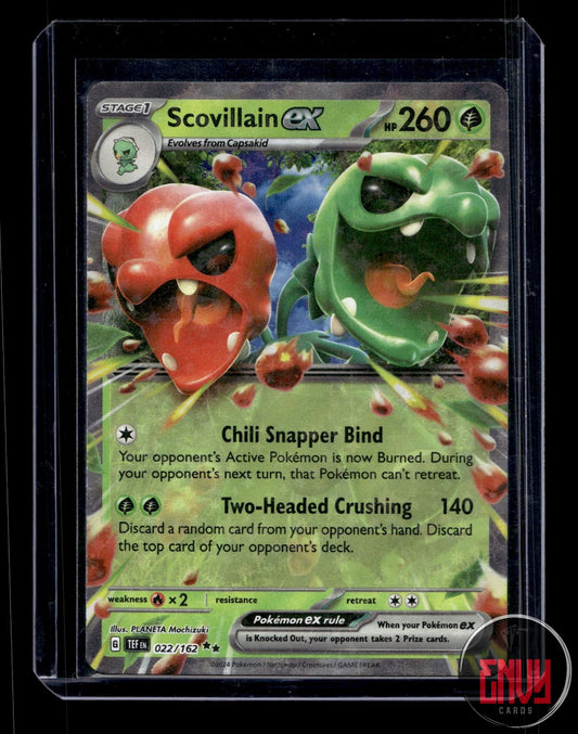 Scovillain ex Near Mint 022/162 Double Rare Temporal Forces Pokemon