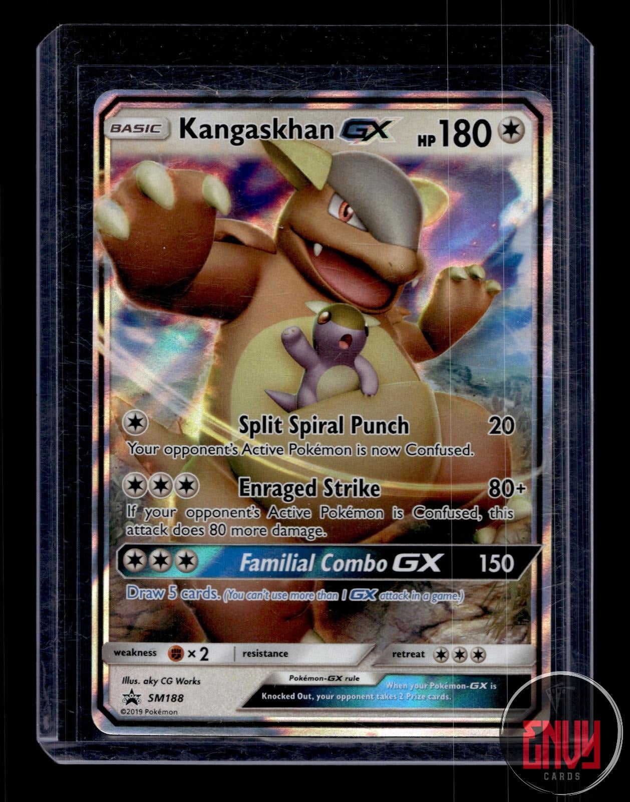 Kangaskhan GX - Lightly Played SM188 Promo Sun & Moon Promo Pokemon Holo