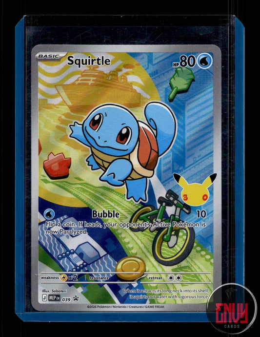 Squirtle Near Mint 039 Promo ME: Mega Evolution Promo Pokemon Holo