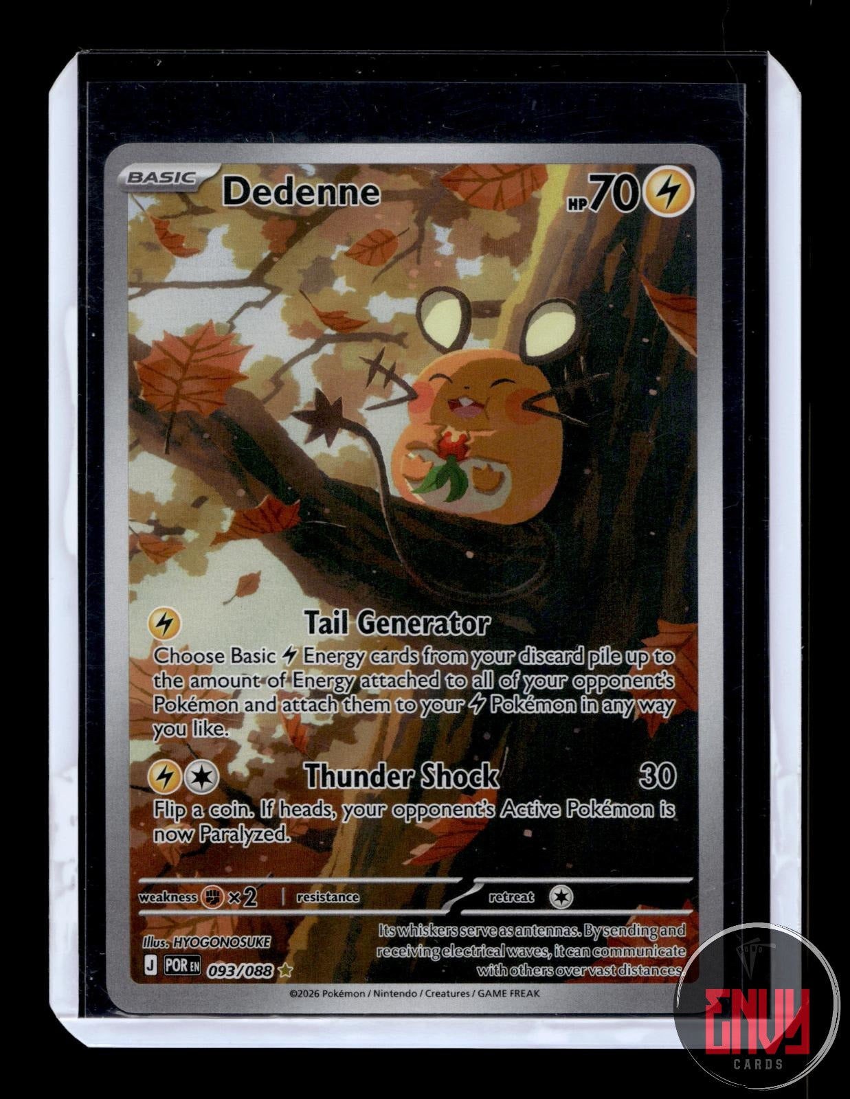 Dedenne Near Mint 093/088 Illustration Rare Perfect Order Pokemon
