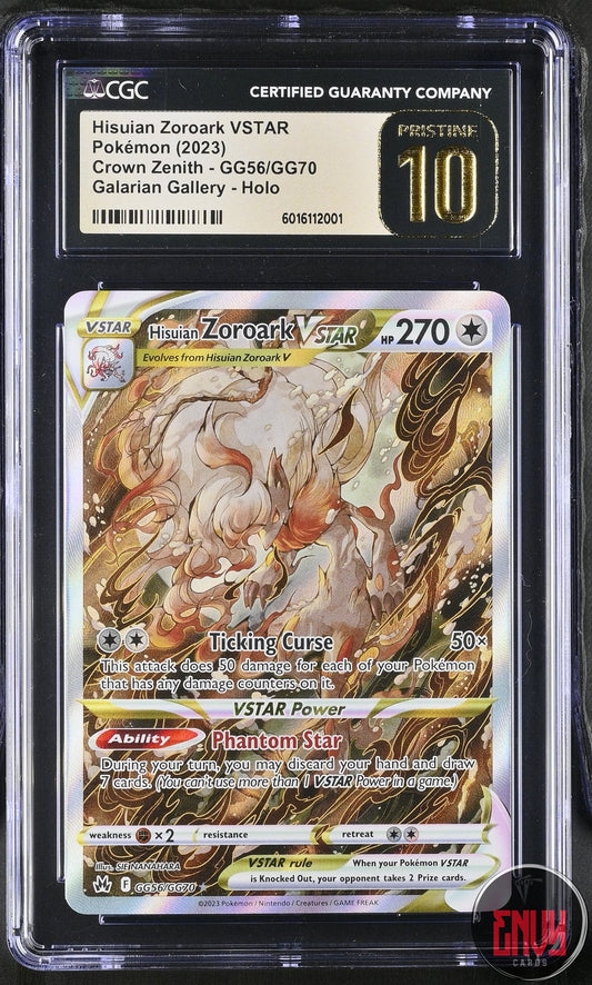 Hisuian Zoroark Vstar Gg56/Gg70 Galarian Gallery Holo Pokemon CGC 10 Pristine