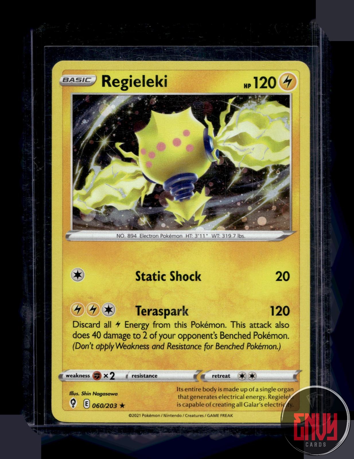 Regieleki  Cosmo Foil Near Mint 060/203 Holo Rare MCAP Pokemon