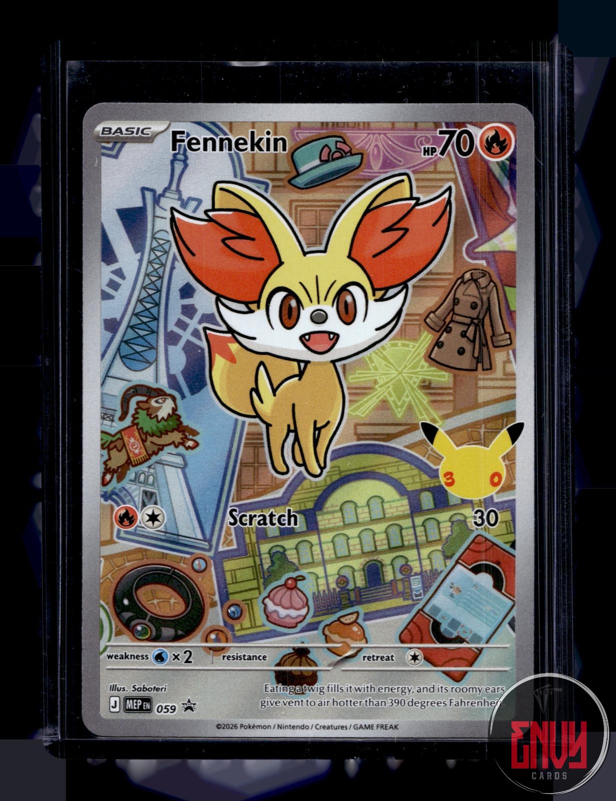 Fennekin Near Mint 059 Promo First Partner Collection 2026 Pokemon Holo