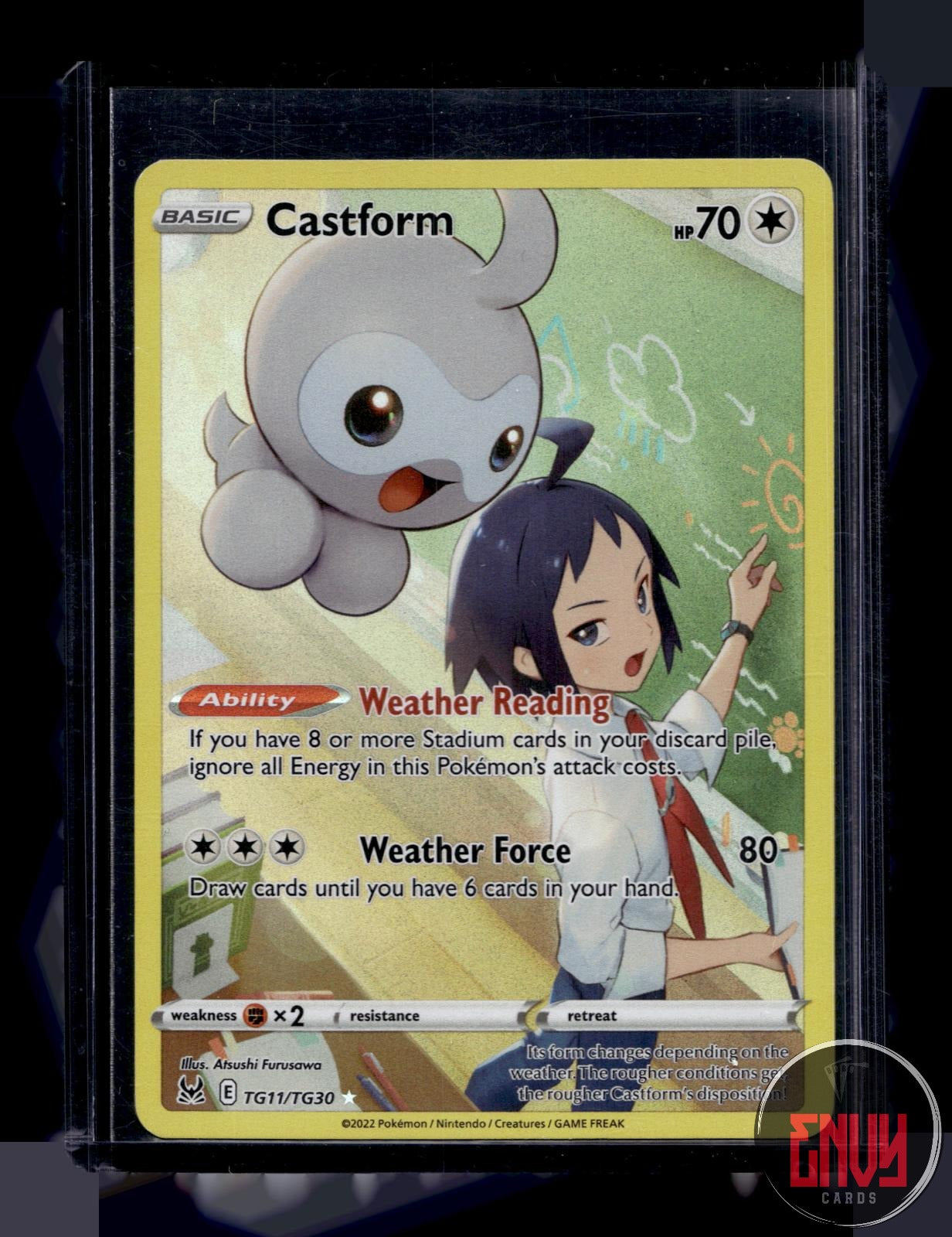 Castform LP TG11/TG30 Lost Origin Trainer Gallery Pokemon Holo