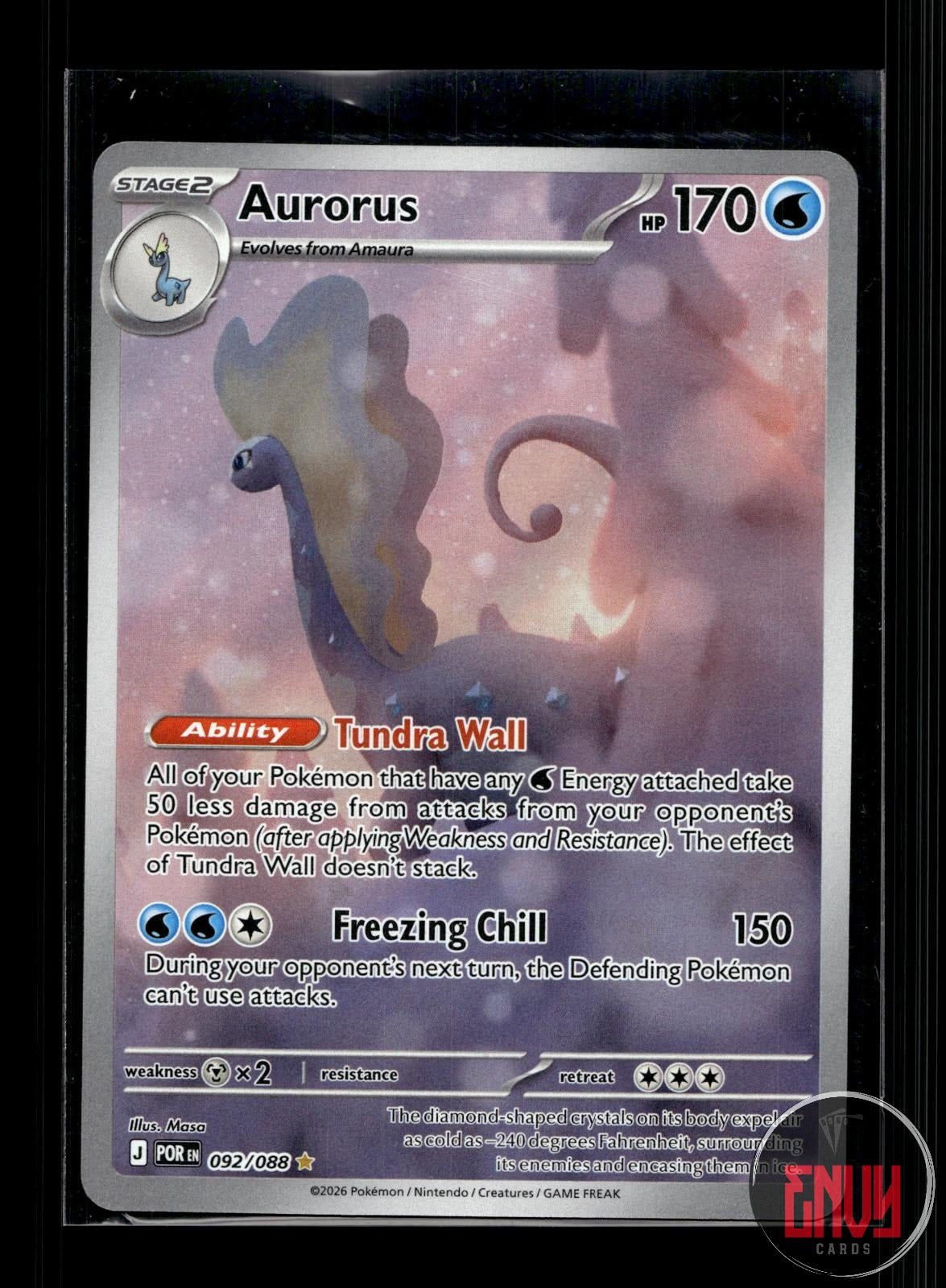Aurorus NM 092/088 IR Perfect Order Pokemon Holo