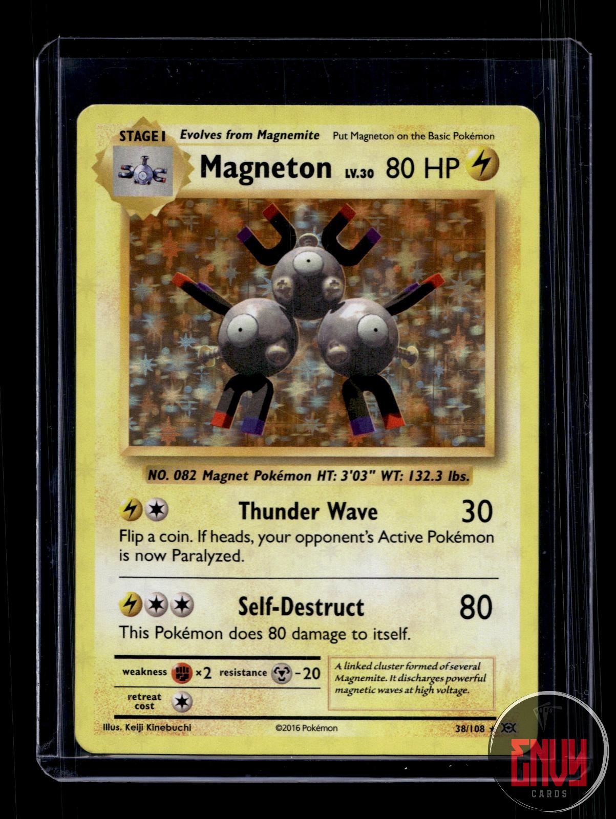 Magneton Near Mint 38/108 Rare Evolutions Pokemon Holo