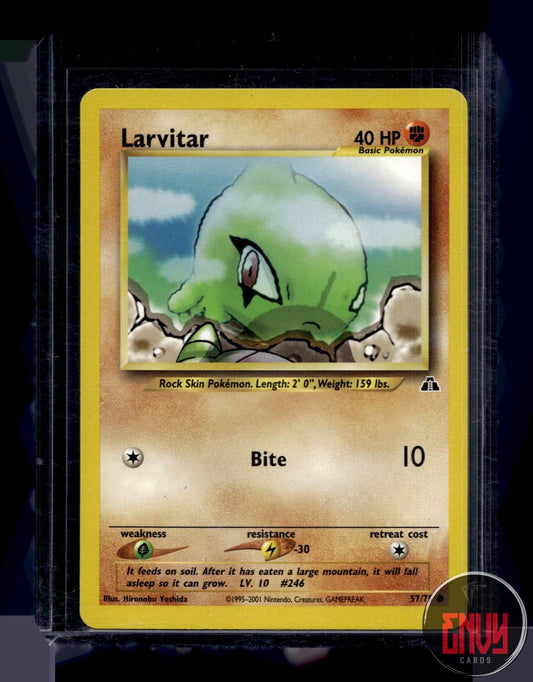 Larvitar Near Mint 57/75 Common Neo Discovery Pokemon Unlimited