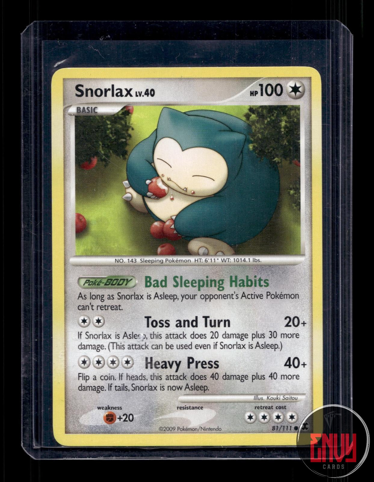 Snorlax Lightly Played 81/111 Common Rising Rivals Pokemon