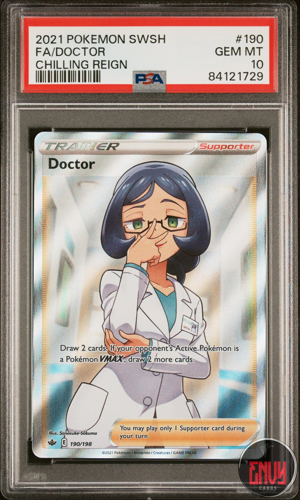 Doctor 190/198 Chilling Reign Pokemon PSA 10