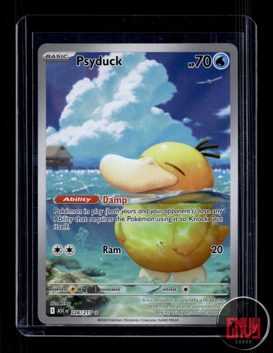 Psyduck Near Mint 226/217 Illustration Rare Ascended Heroes Pokemon Holo