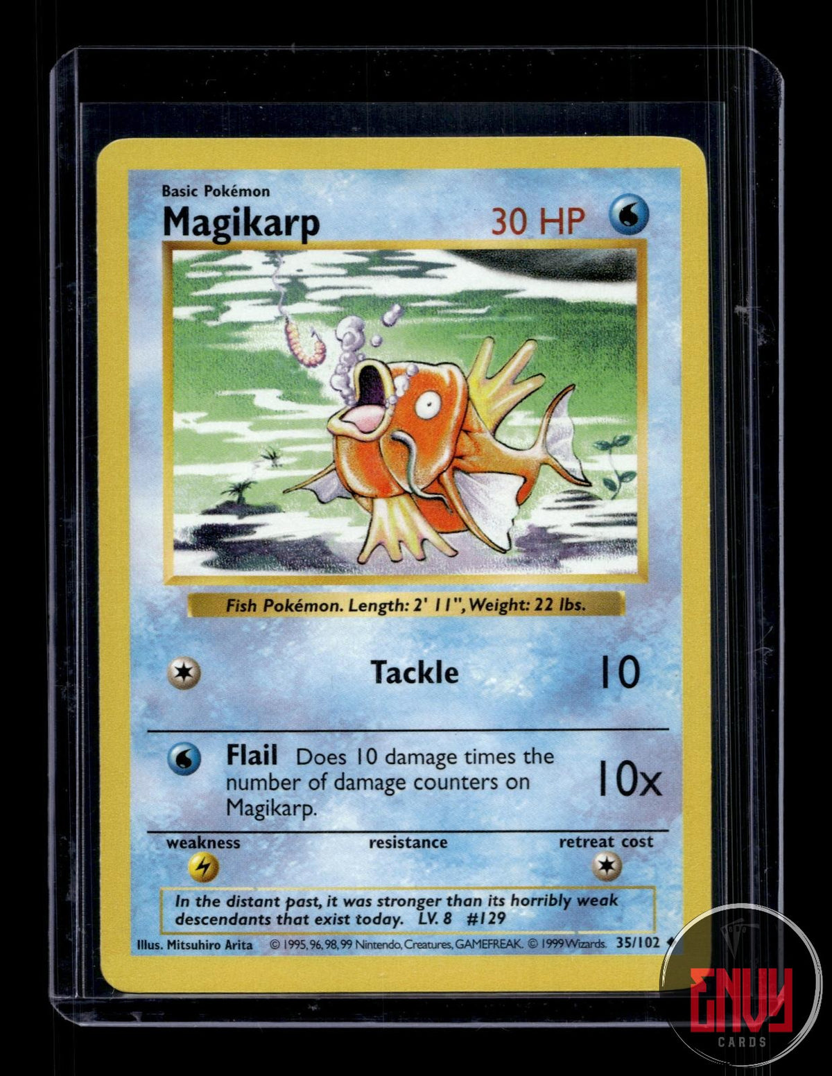Magikarp Near Mint 35/102 Uncommon Base Set Shadowless Pokemon Unlimited