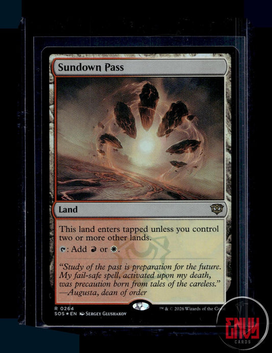 Sundown Pass Lightly Played 264 Rare Secrets of Strixhaven Foil