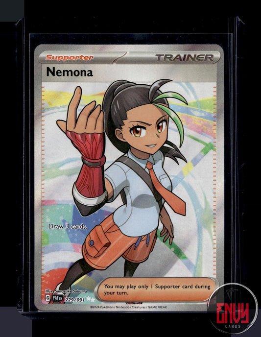 Nemona Near Mint 229/091 Ultra Rare Paldean Fates Pokemon
