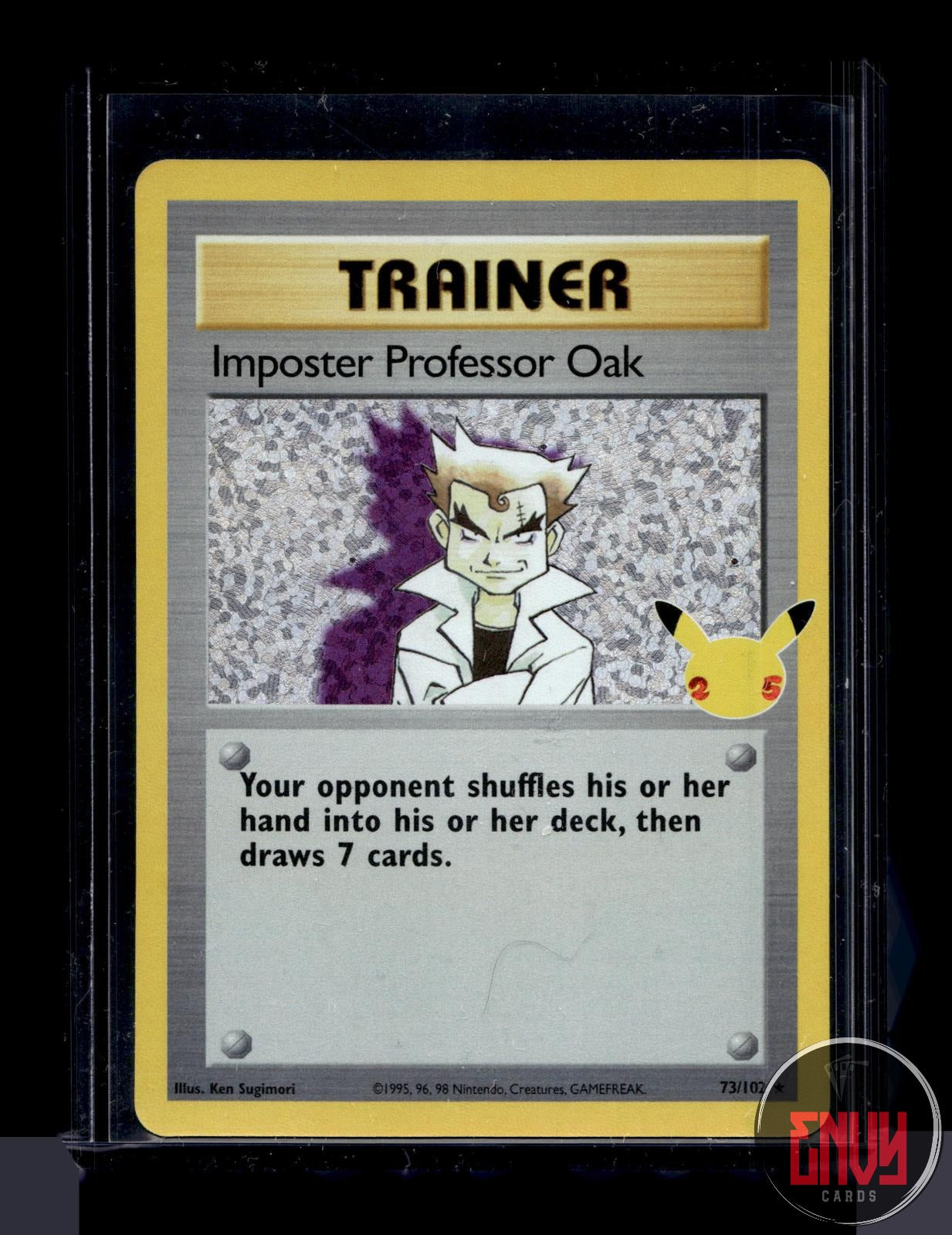 Imposter Professor Oak NM 73/102 Celebrations: Classic Collection Pokemon Holo