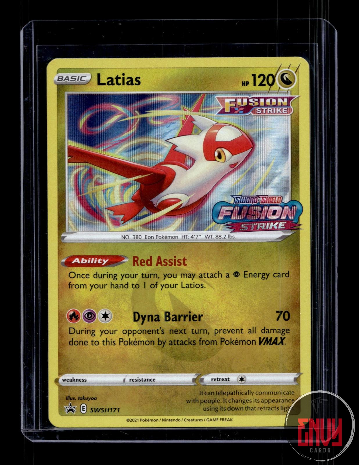 Latias (Prerelease) Near Mint SWSH171 Promo Sword & Shield Promo Pokemon Holo
