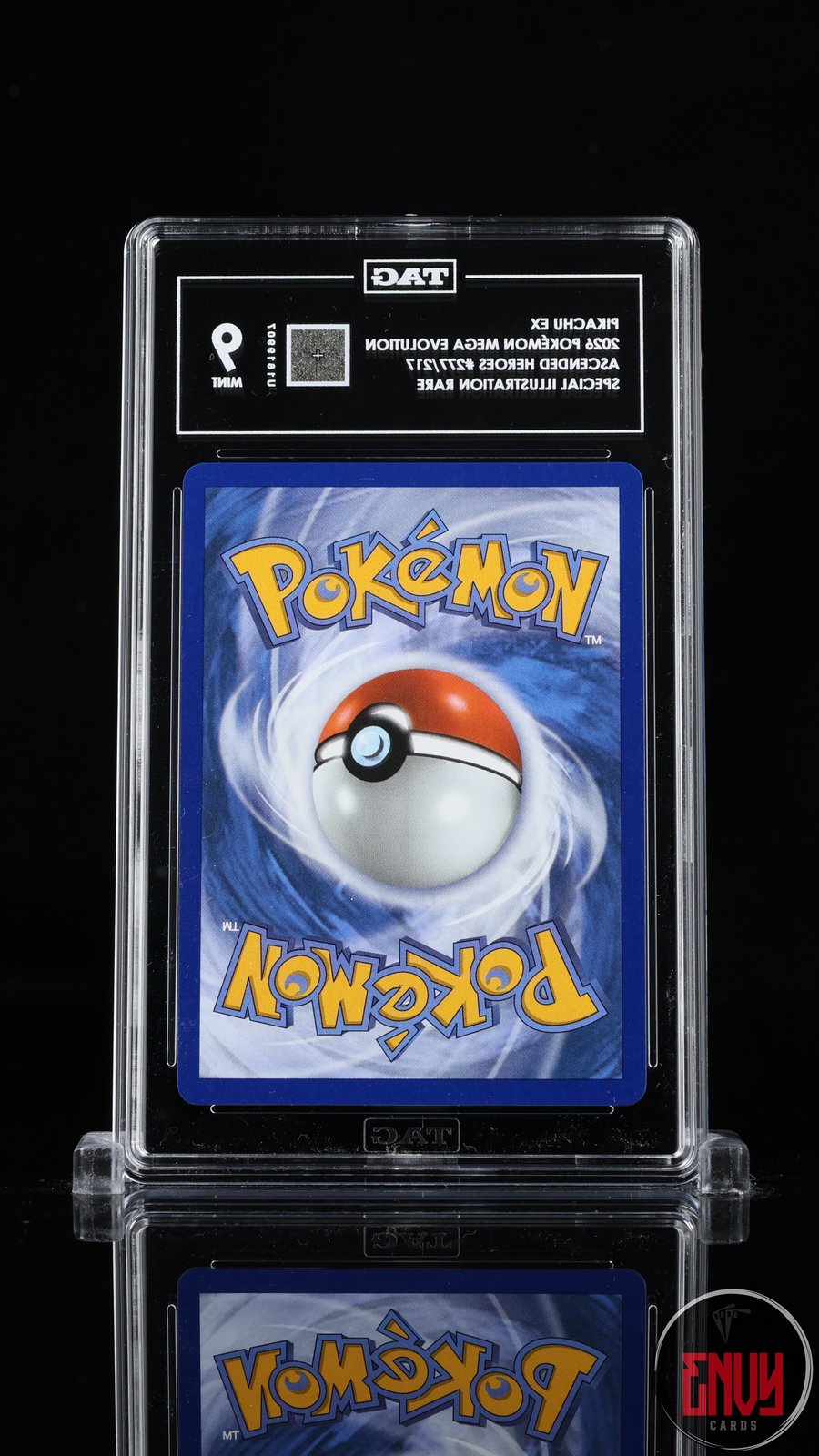 Pikachu EX 277/217 Special Illustration Rare Ascended Heroes Pokemon Tag 9 Mint