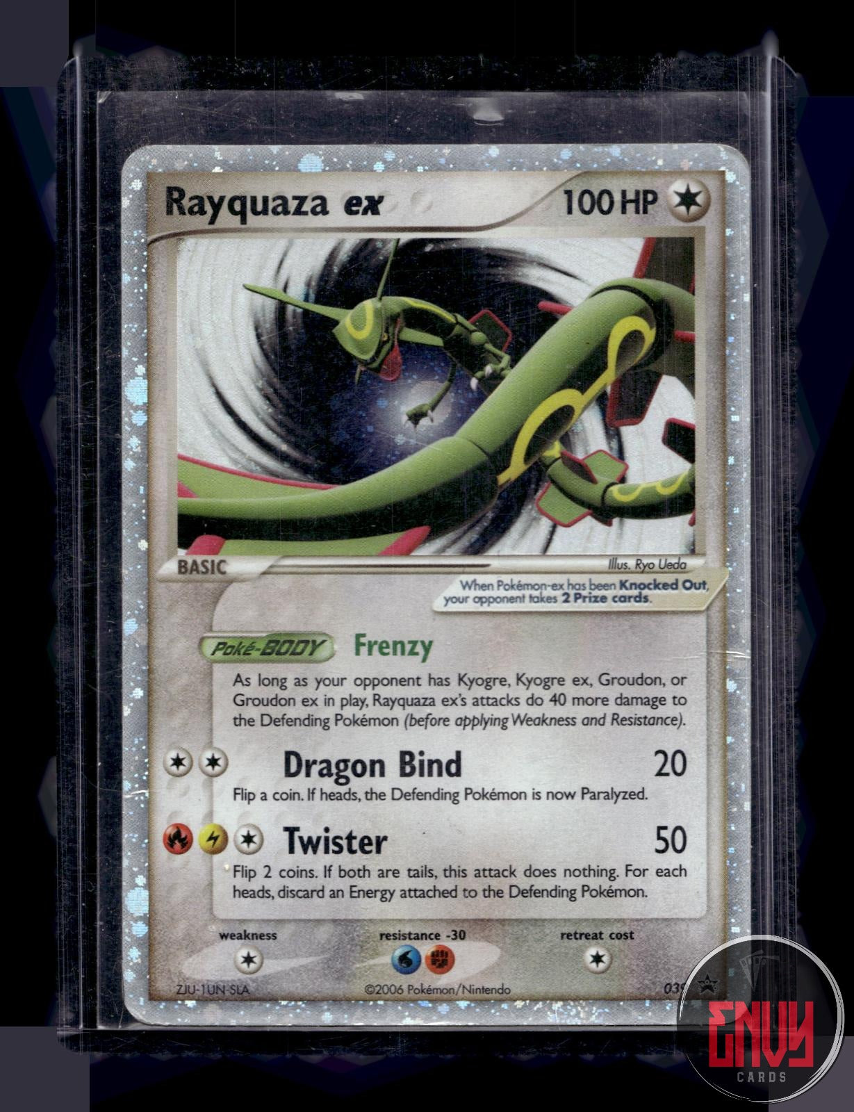 Rayquaza ex Damaged 039 Promo Nintendo Black Star Promos Pokemon Holo