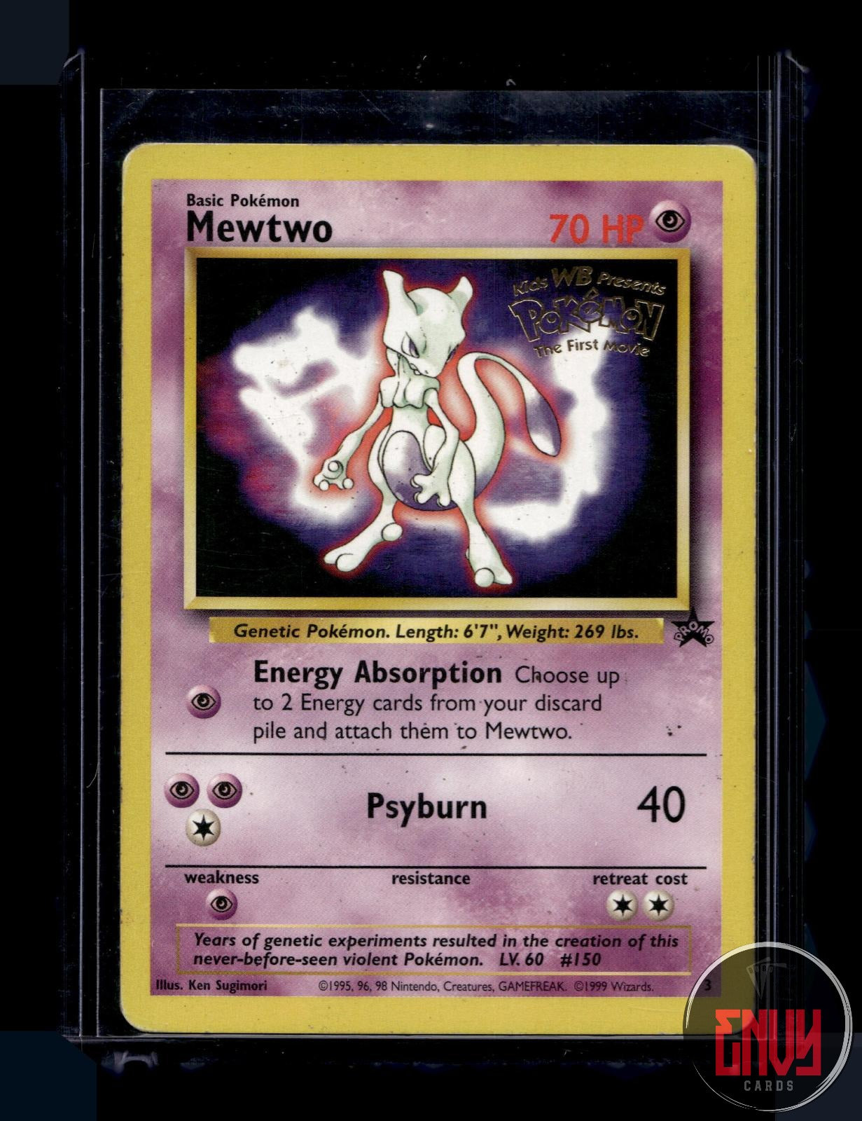 Mewtwo Moderately Played 3 Promo Wizards Black Star Promos Pokemon