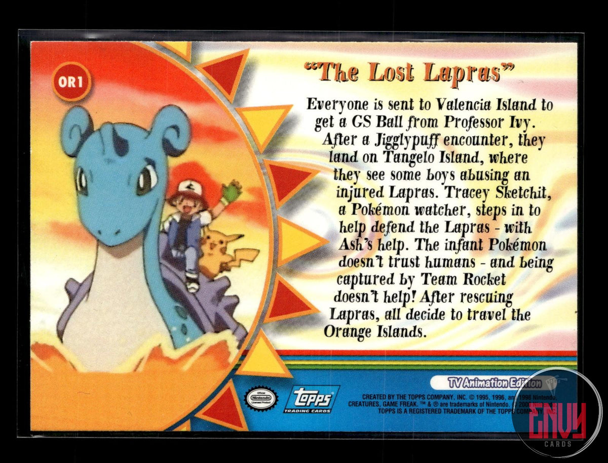The Lost Lapras LP #165 Topps Trading Cards Series 3 Pokemon