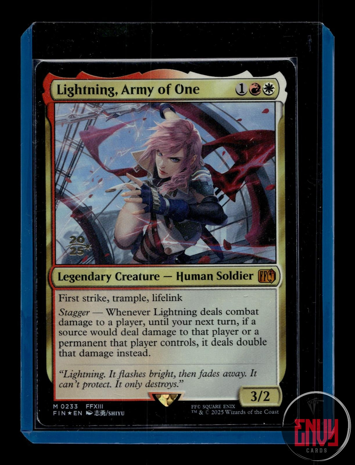 Lightning, Army of One MP 233 Mythic Prerelease Cards Magic: The Gathering Foil