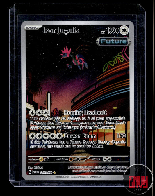 Iron Jugulis Near Mint 216/182 Illustration Rare Paradox Rift Pokemon