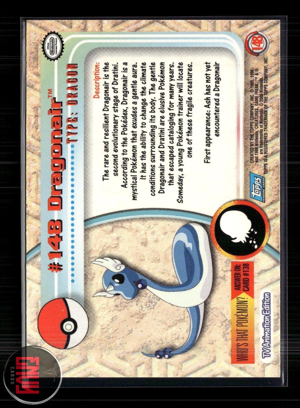 Dragonair LP #148 Topps Trading Cards Series 3 Pokemon