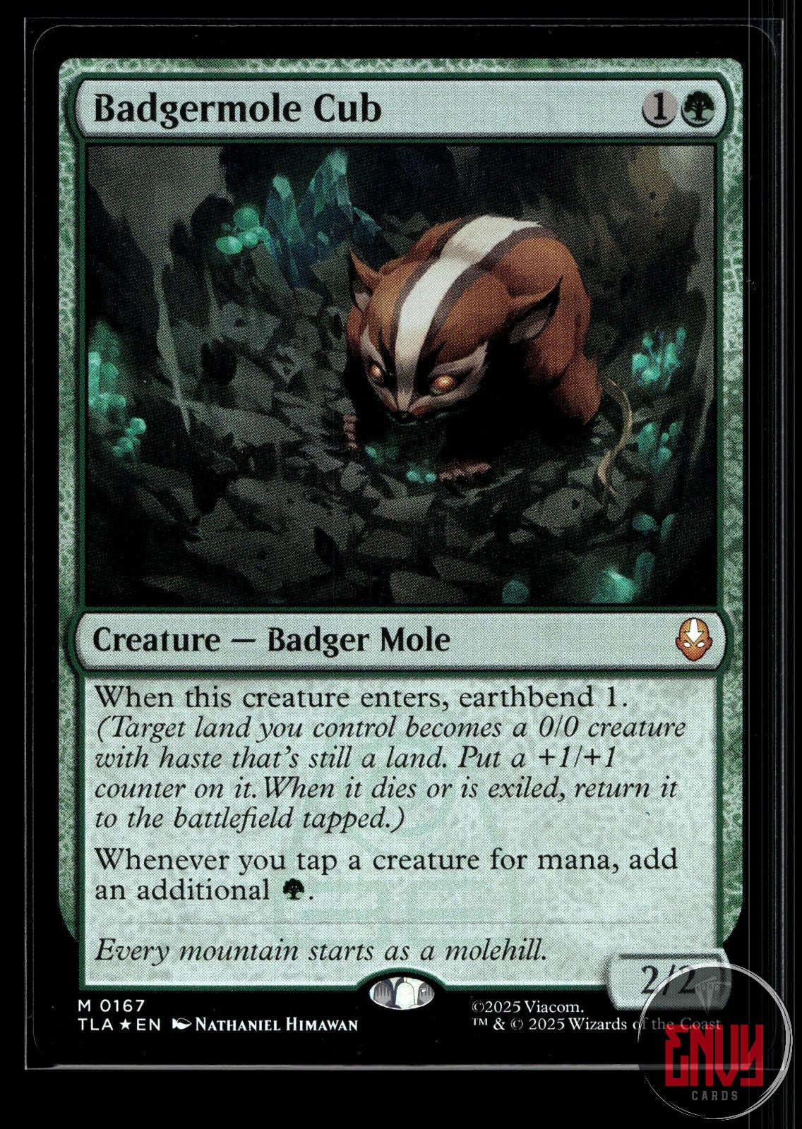 Badgermole Cub Near Mint 167 Mythic Avatar: The Last Airbender Foil