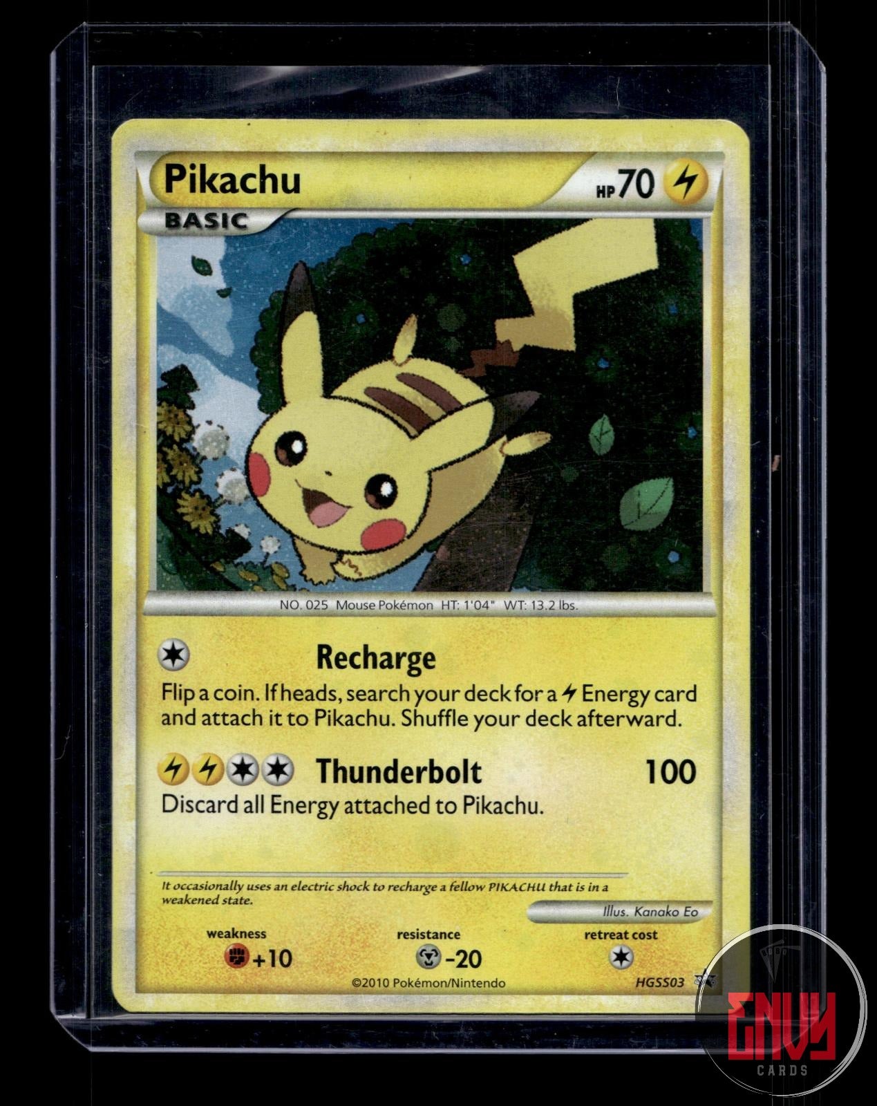 Pikachu Lightly Played HGSS03 Promo HGSS Black Star Promos Pokemon