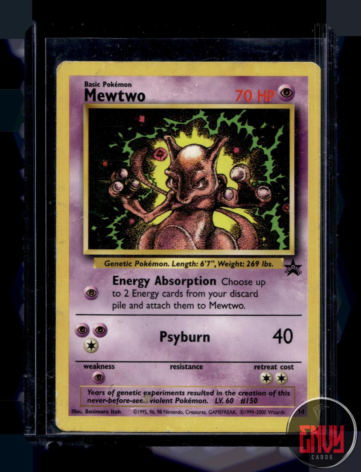Mewtwo Heavily Played 14 Promo Wizards Black Star Promos Pokemon