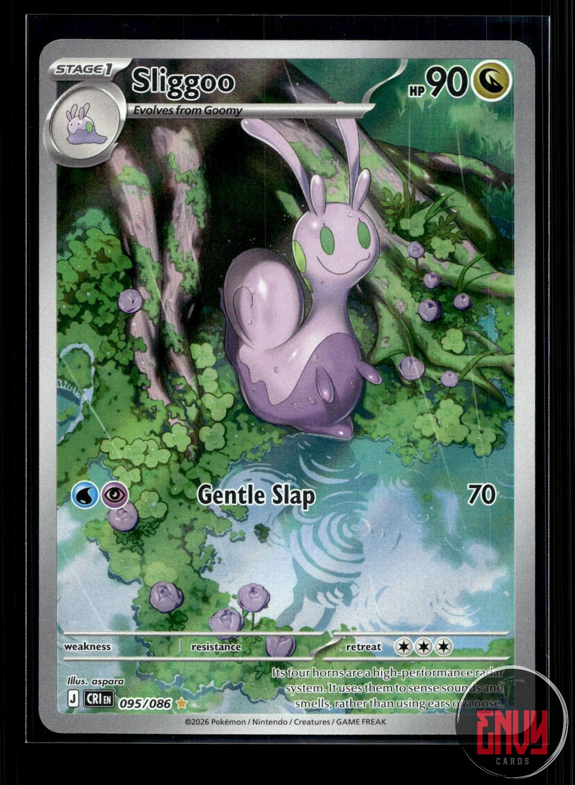 Sliggoo NM 095/086 IR Chaos Rising Pokemon Holo