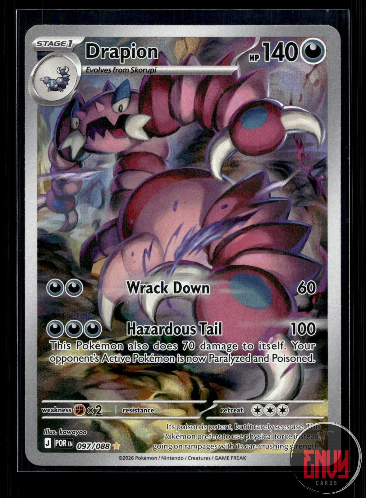 Drapion NM 097/088 IR Perfect Order Pokemon Holo